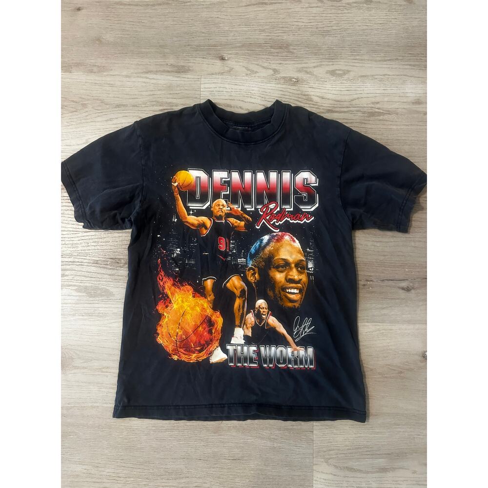 RODMAN BRAND On Fire T-Shirt men’s small PacSun